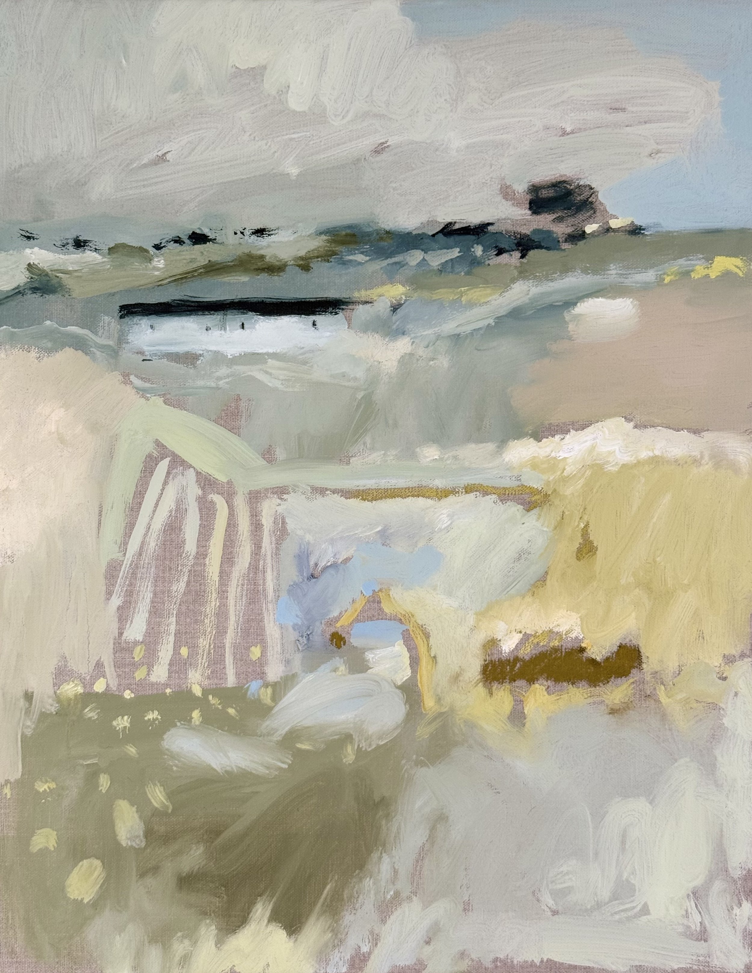 'Spring on the Hill' 40 x 50 cm, available via Emily Hadley 