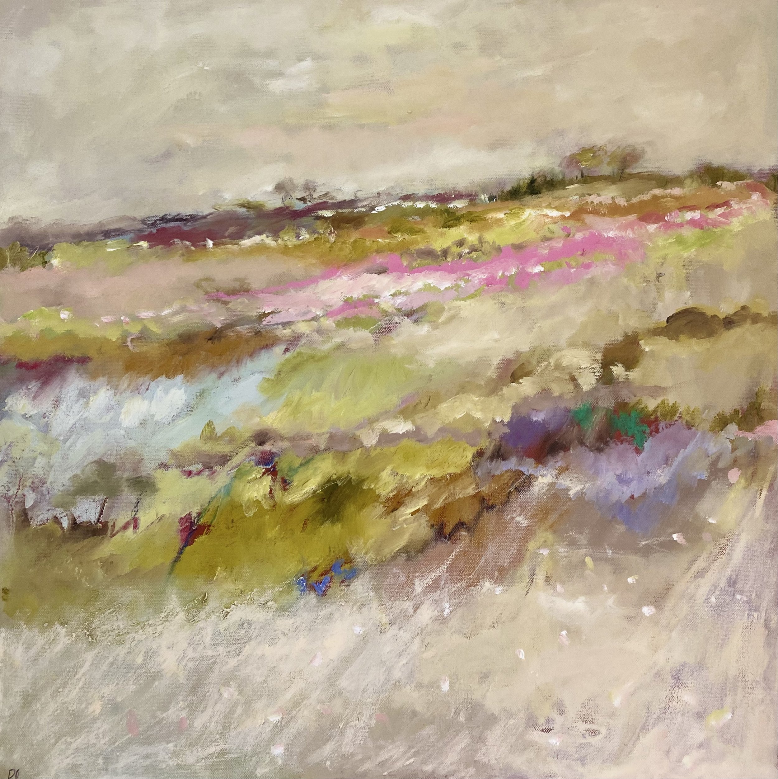 'Citrus Spring' 60 x 60 cm, coming soon to Mayne Gallery