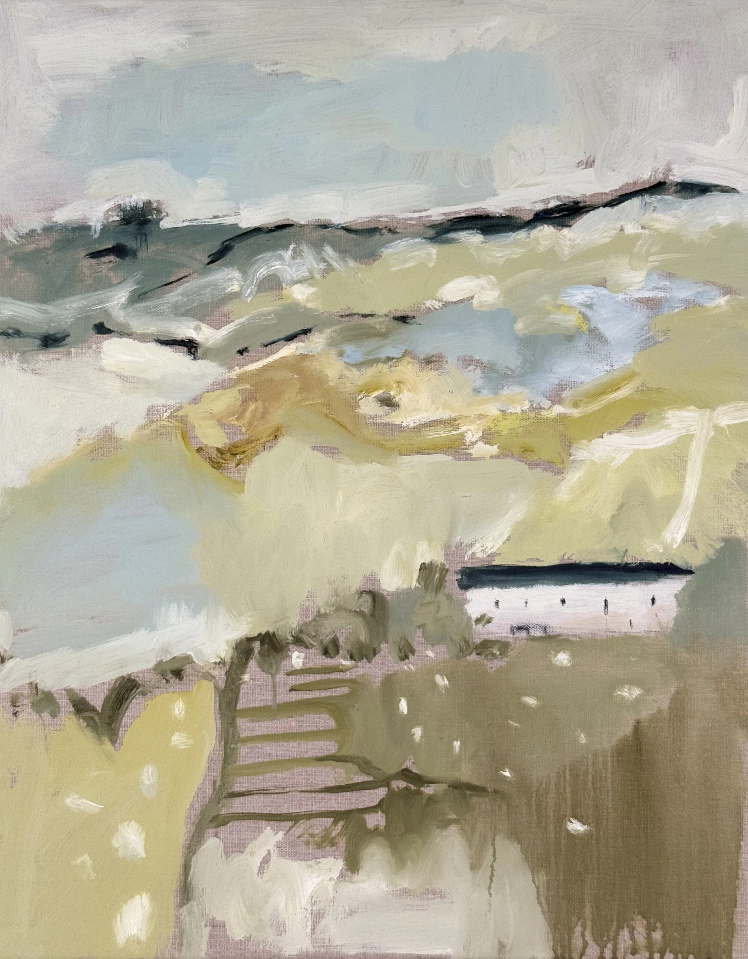 'Steps to the Cottage' 40 x 50 cm available via Emily Hadley SOLD