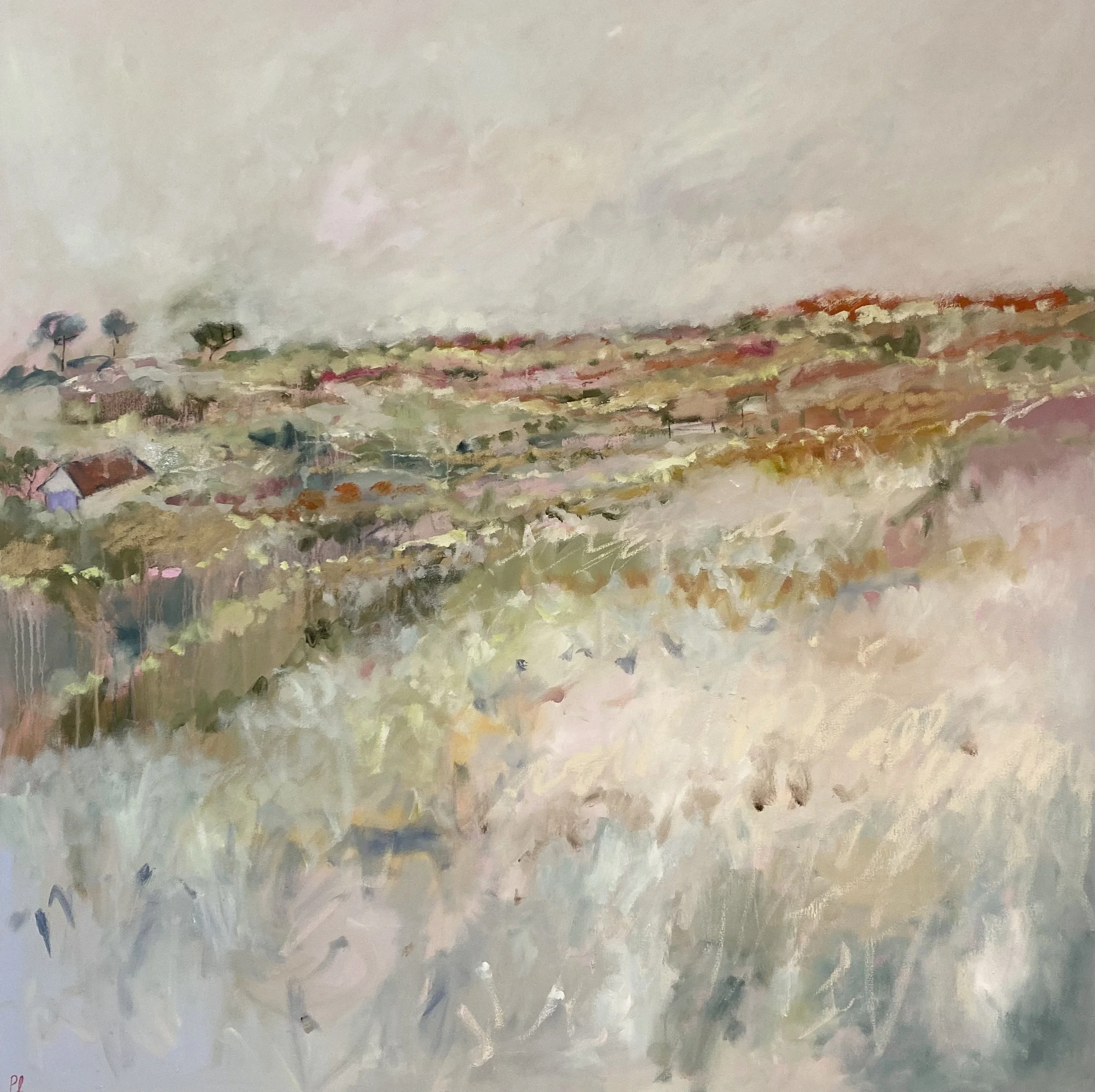 'The Coppery Colours of Autumn' 100 x 100 cm, available via Cambridge Contemporary SOLD