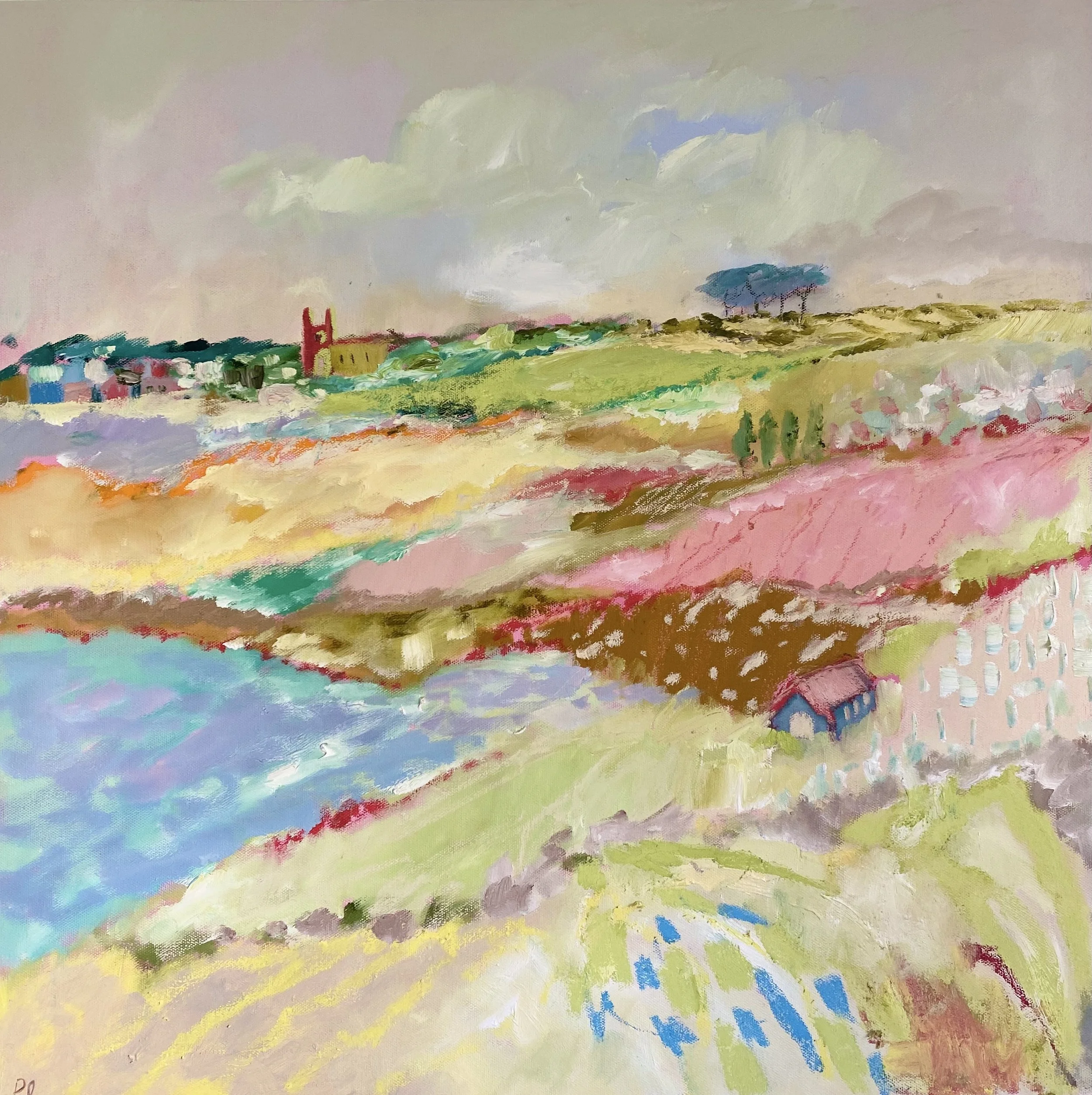 'Memories from South Devon', 60 x 60 cm, Mayne Gallery, Devon