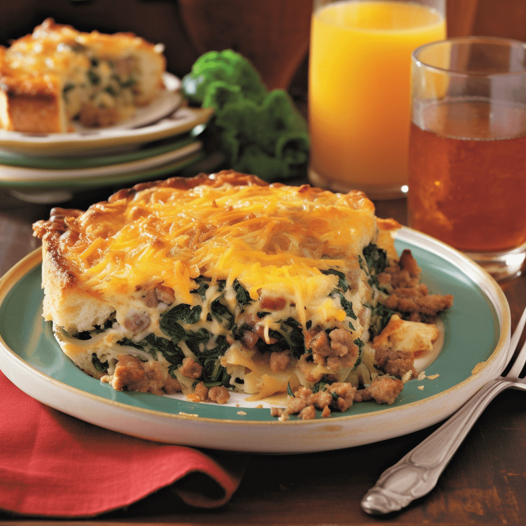 Savory Sausage and Spinach Breakfast Casserole — Chompions