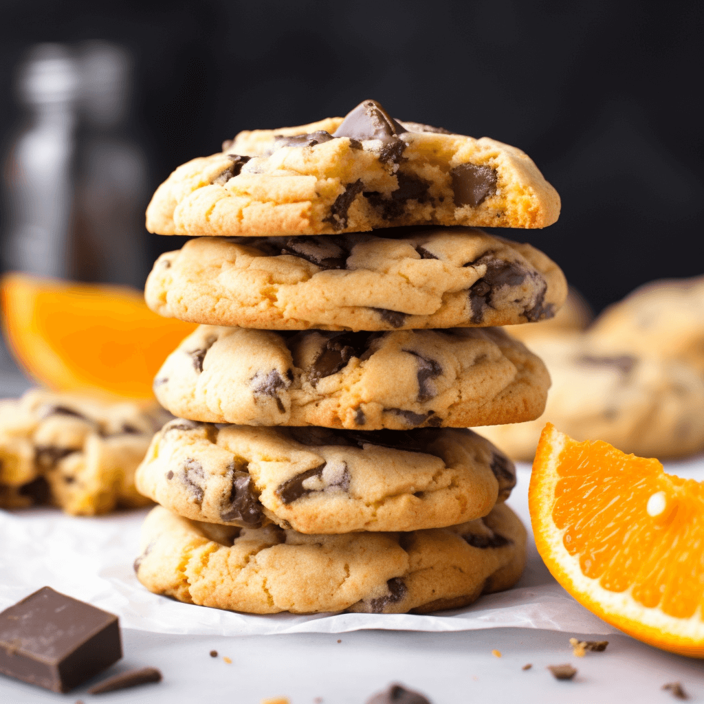 Orange Dark Chocolate Chunk Cookies — Chompions
