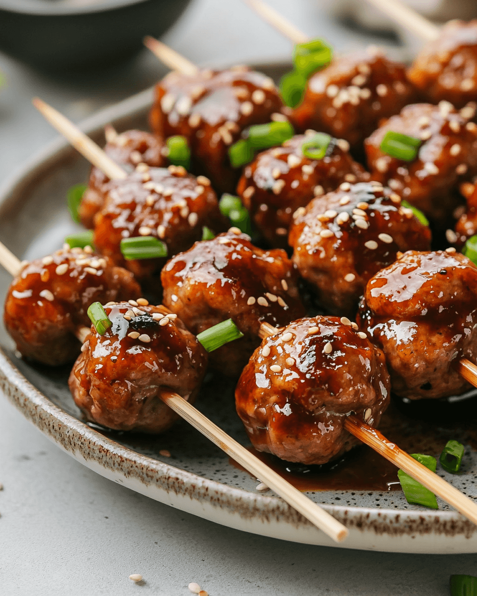 Gourmet Teriyaki Glazed Meatballs