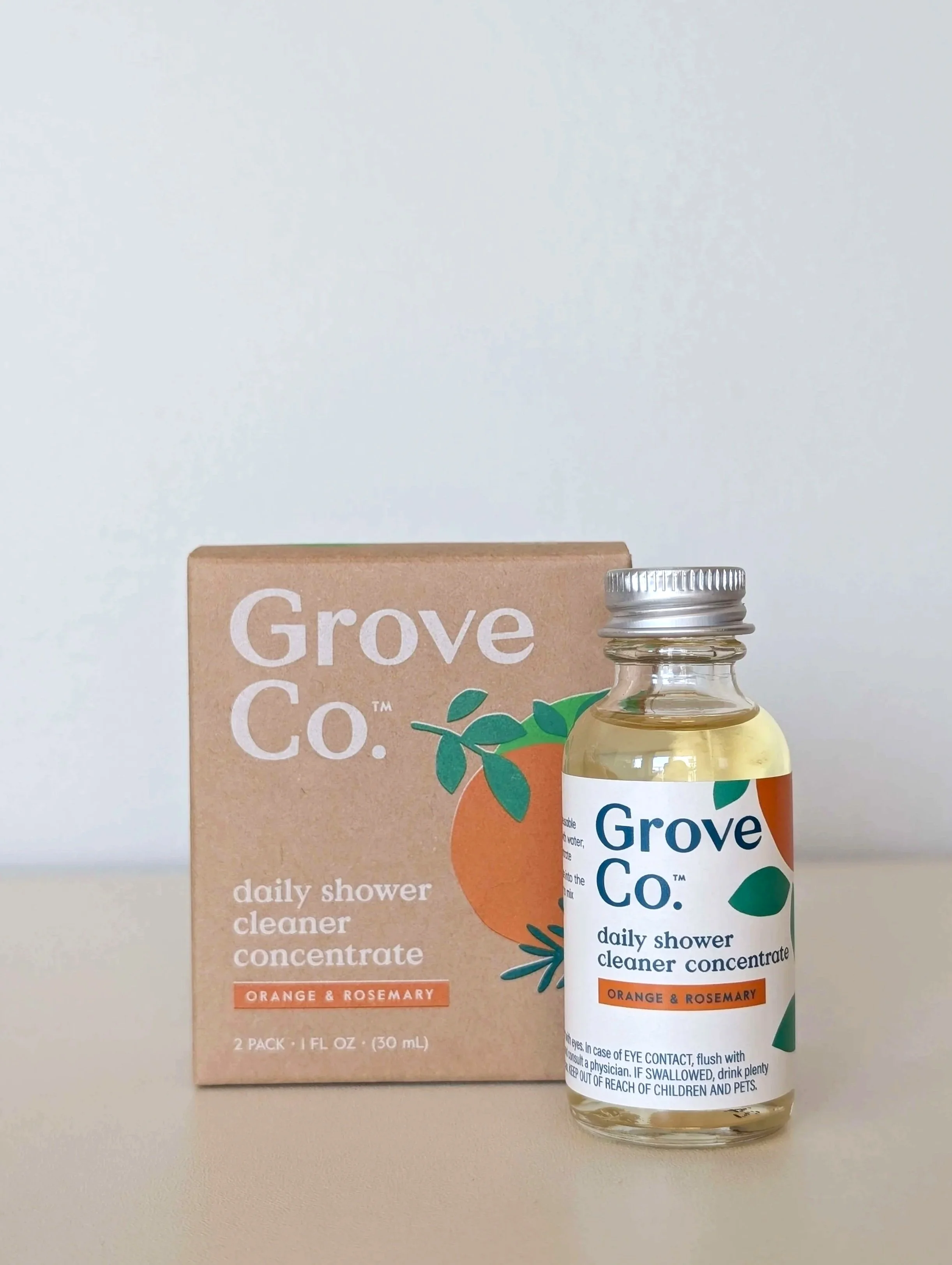 Grove Co. Daily Shower Cleaner Refill Concentrate (6 x 1 Fl Oz)