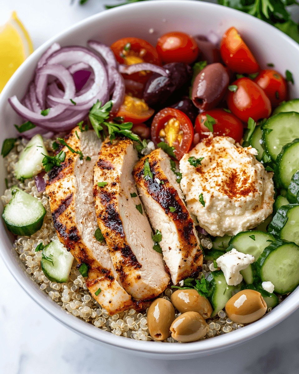 Mediterranean Chicken Protein Bowl