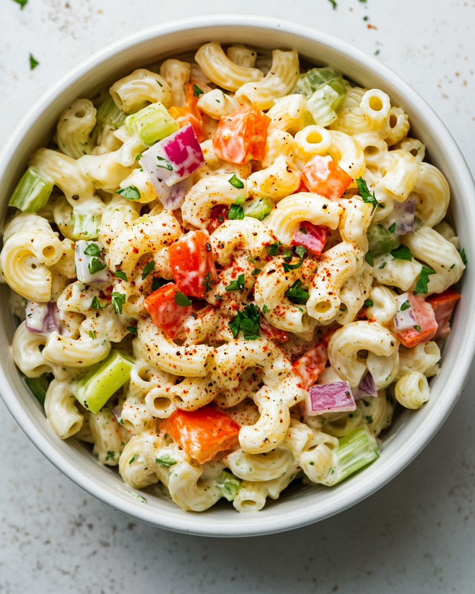 Rainbow Macaroni Salad
