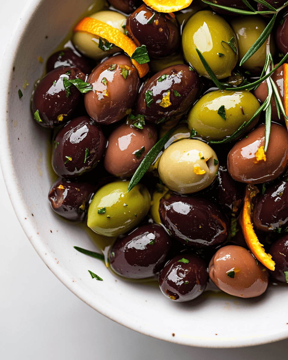 Citrus Herb Marinated Olives