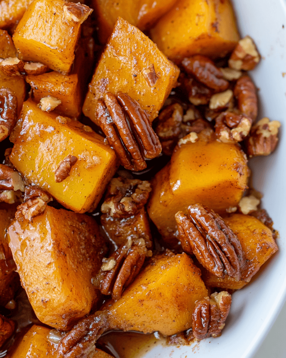 Maple Pecan Butternut Squash Bake