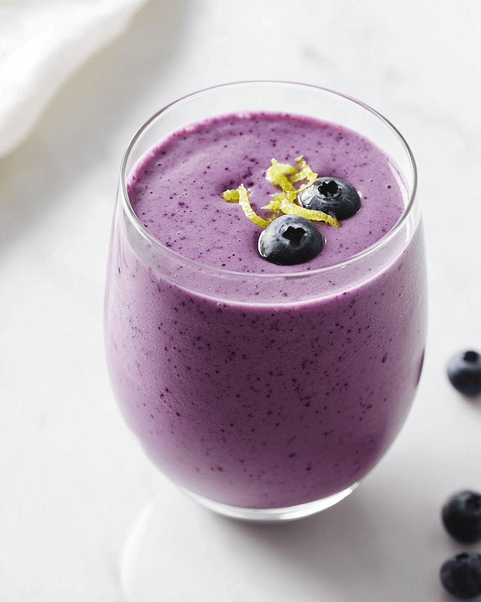 Blueberry Lemonade Yogurt Smoothie