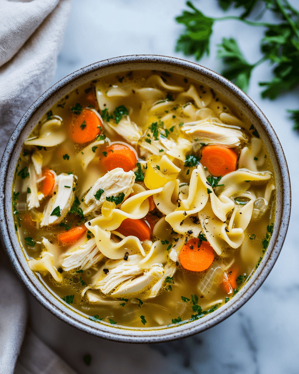 Get Well Soon Chicken Noodle Soup