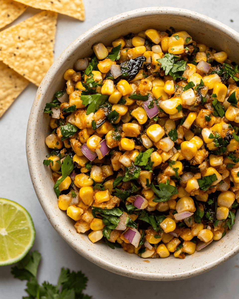 Chipotle-Style Roasted Chili-Corn Salsa