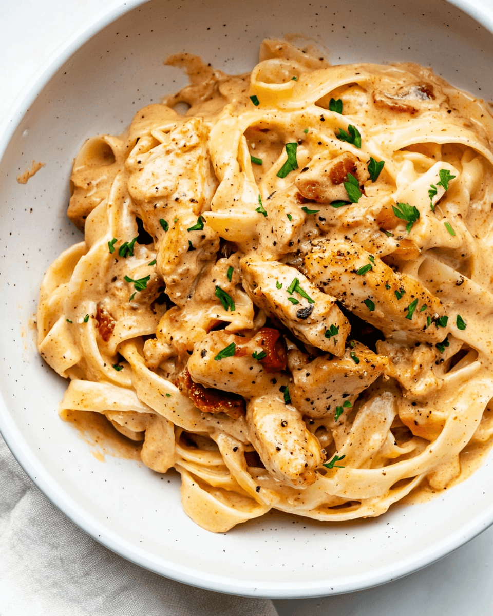 Creamy Cajun Chicken Pasta with Sun-Dried Tomatoes