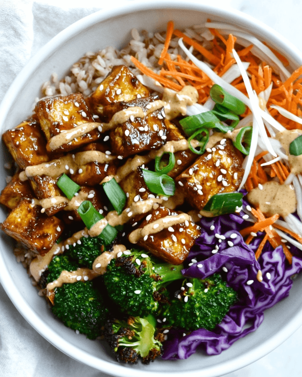 Ginger Sesame Tofu Power Bowl