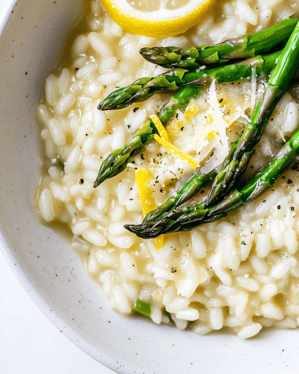Springtime Lemon Asparagus Risotto
