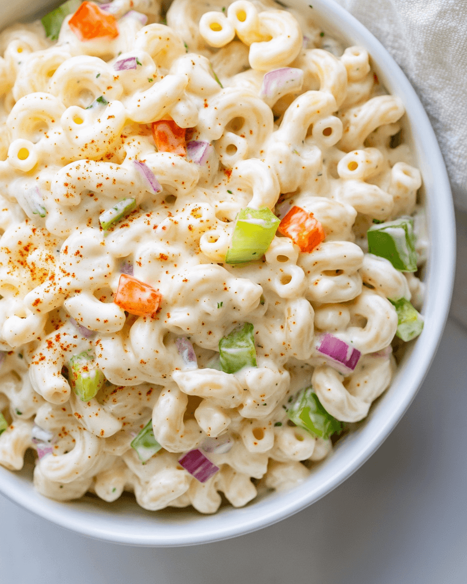 Rainbow Macaroni Salad