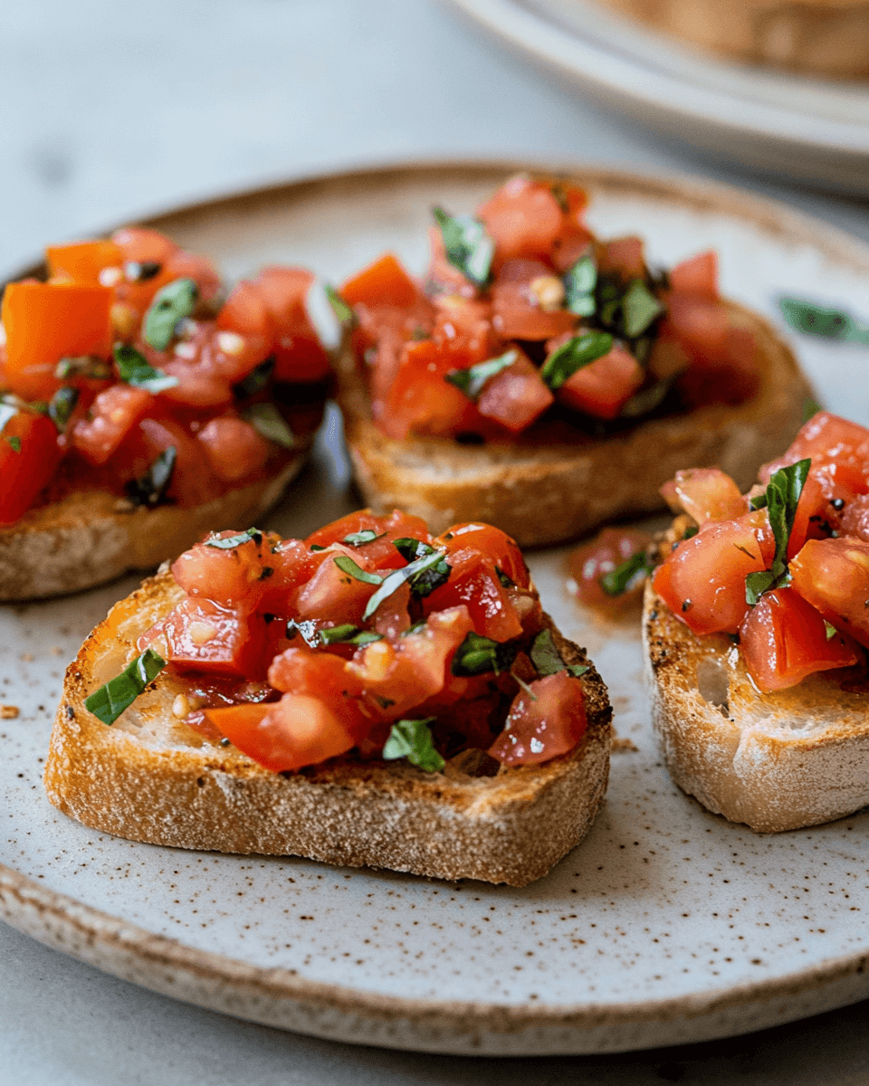 Bruschetta al Pomodoro e Basilico