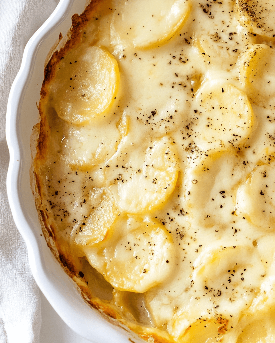 Cheesy Scalloped Potatoes with a Twist