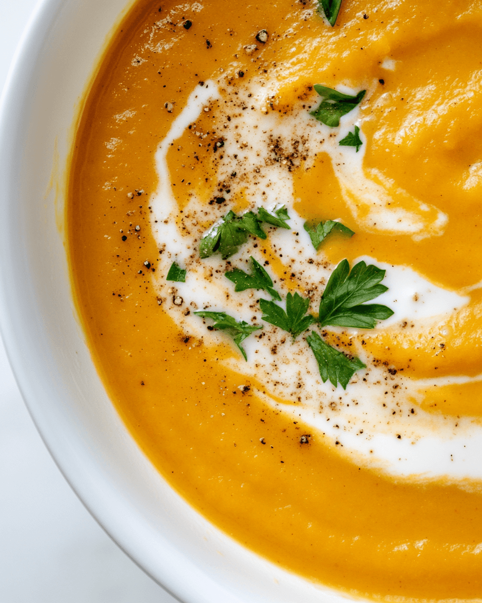 Creamy Butternut Squash and Apple Soup