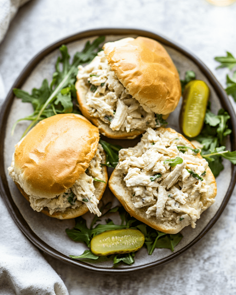 Hot Honey Chicken Salad Sliders