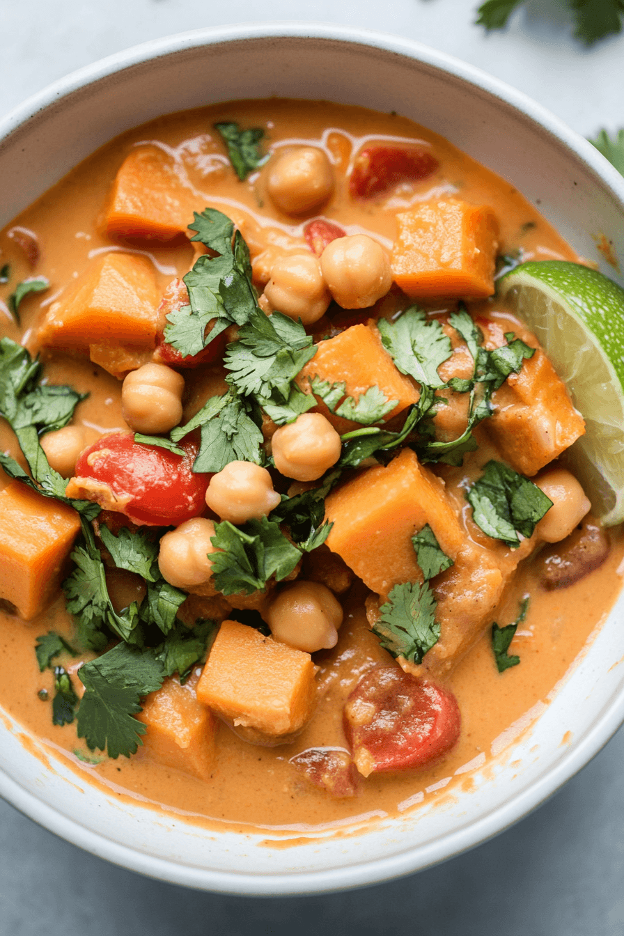 Spiced Chickpea &amp; Sweet Potato Stew