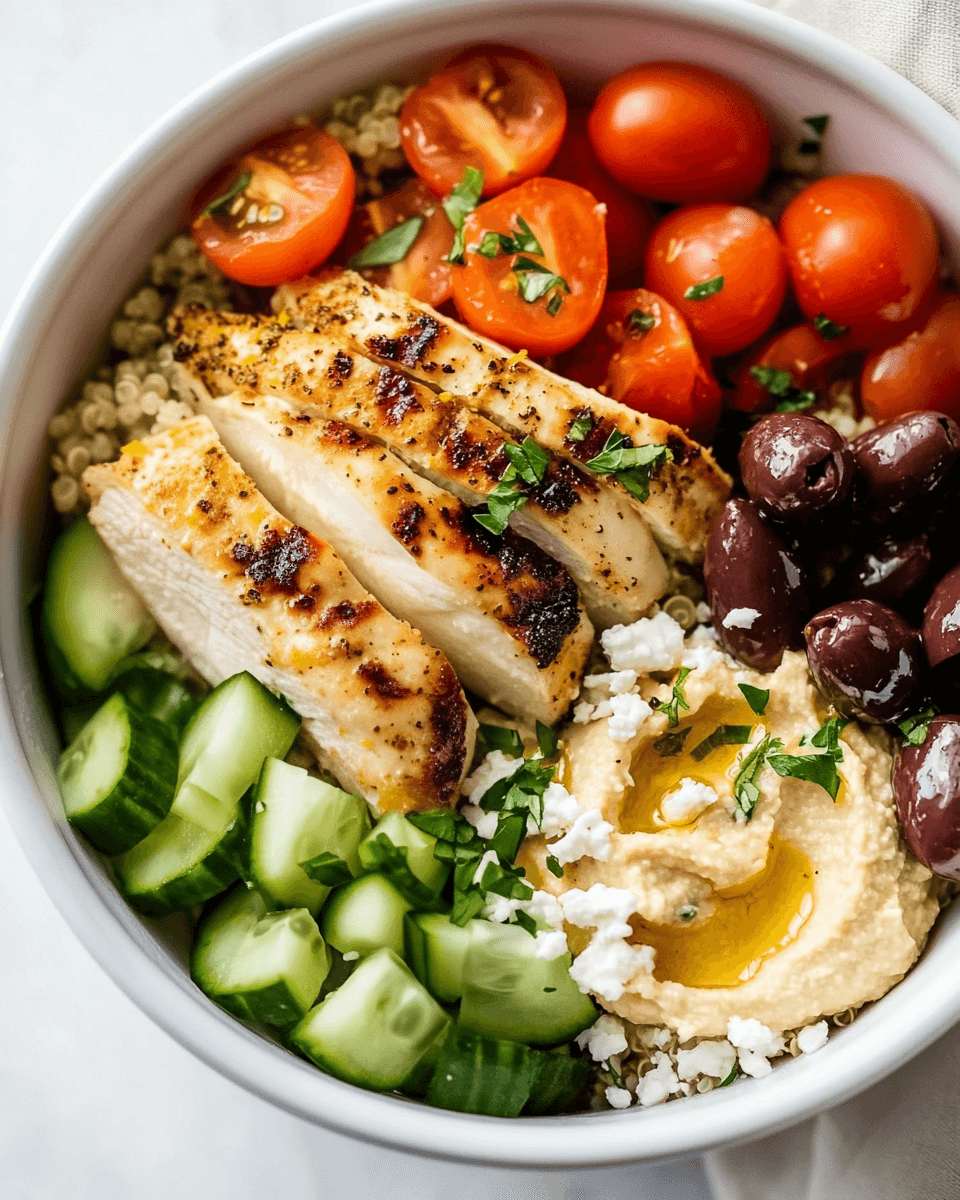 Mediterranean Chicken Protein Bowl