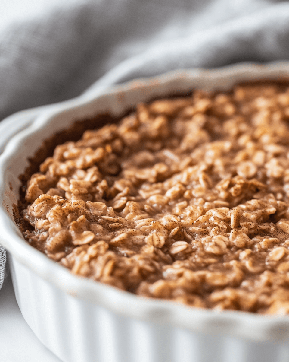 Applesauce Oatmeal Bake