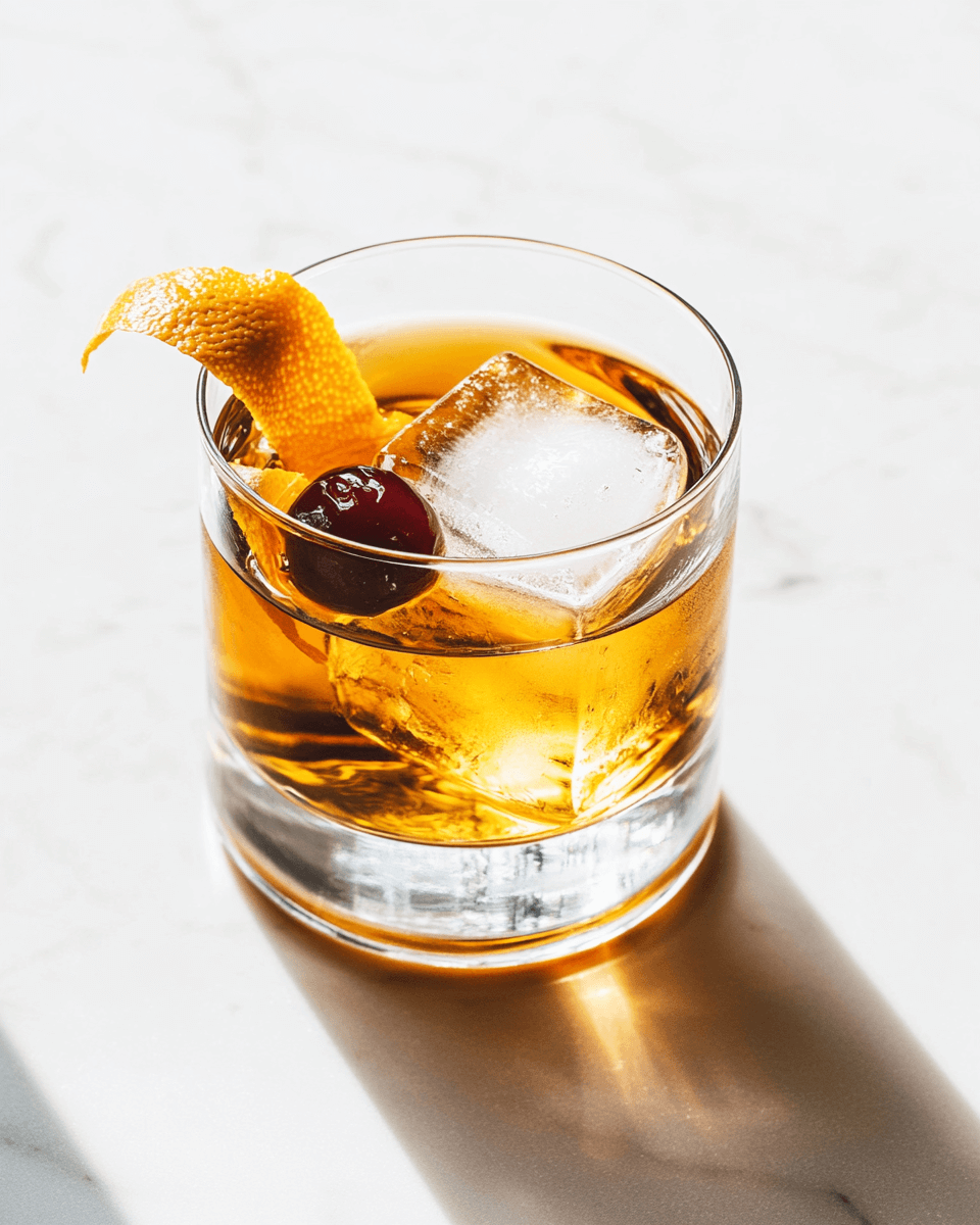 Smoked Maple Bourbon Old Fashioned