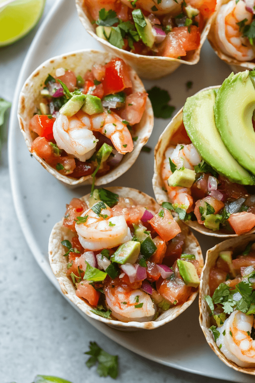 Zesty Shrimp Ceviche Cups