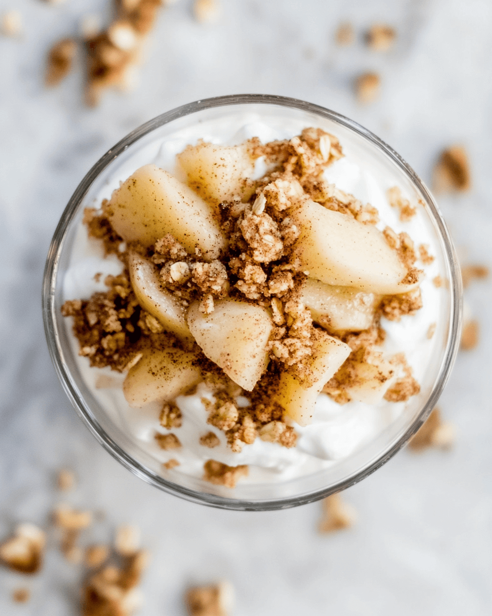 Spiced Apple Crumble Parfait