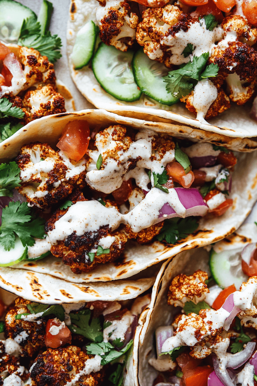 Cauliflower Shawarma Tacos
