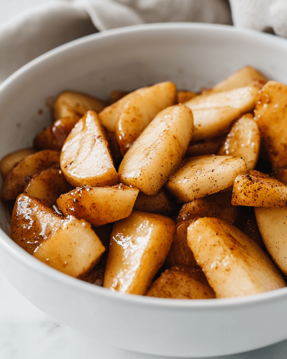 Cinnamon Maple Skillet Apples