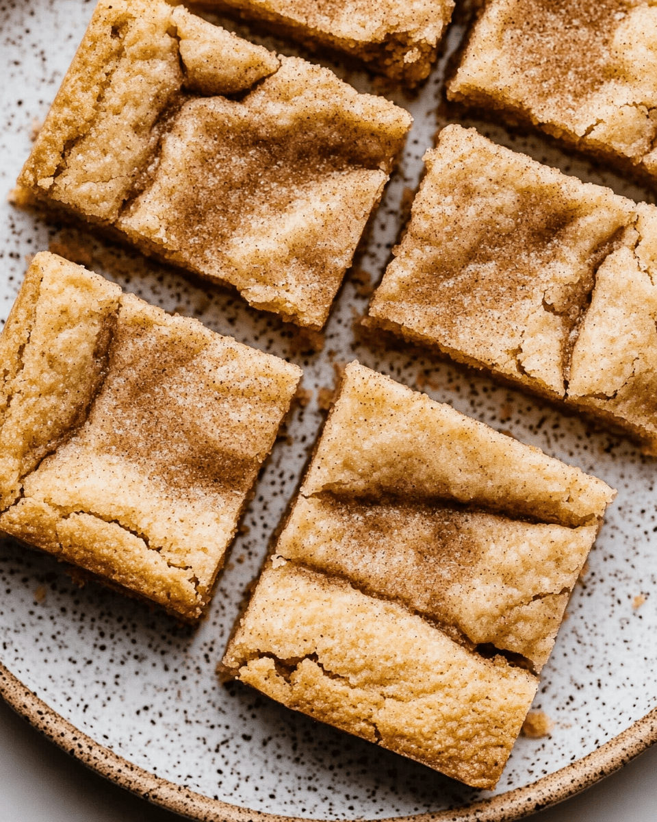 Chai Snickerdoodle Blondies