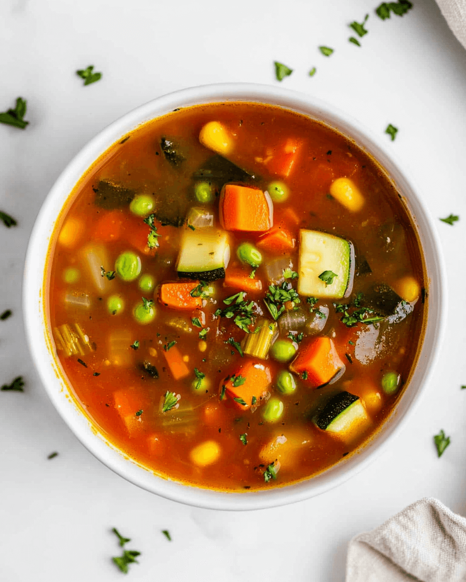 Cozy Garden Vegetable Soup
