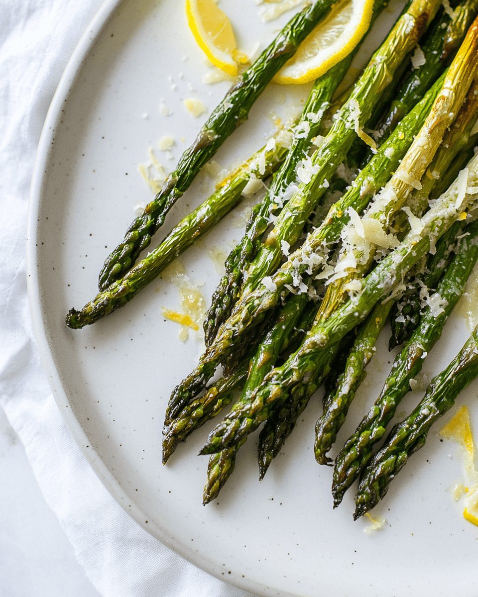 Lemon Garlic Asparagus with Parmesan