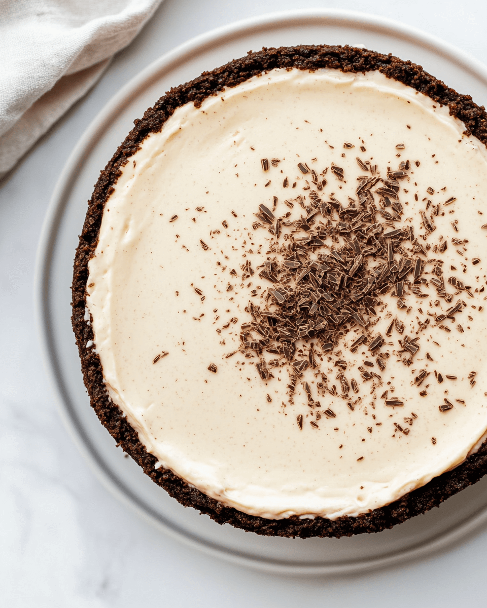 Baileys Cheesecake with Chocolate Cookie Crust