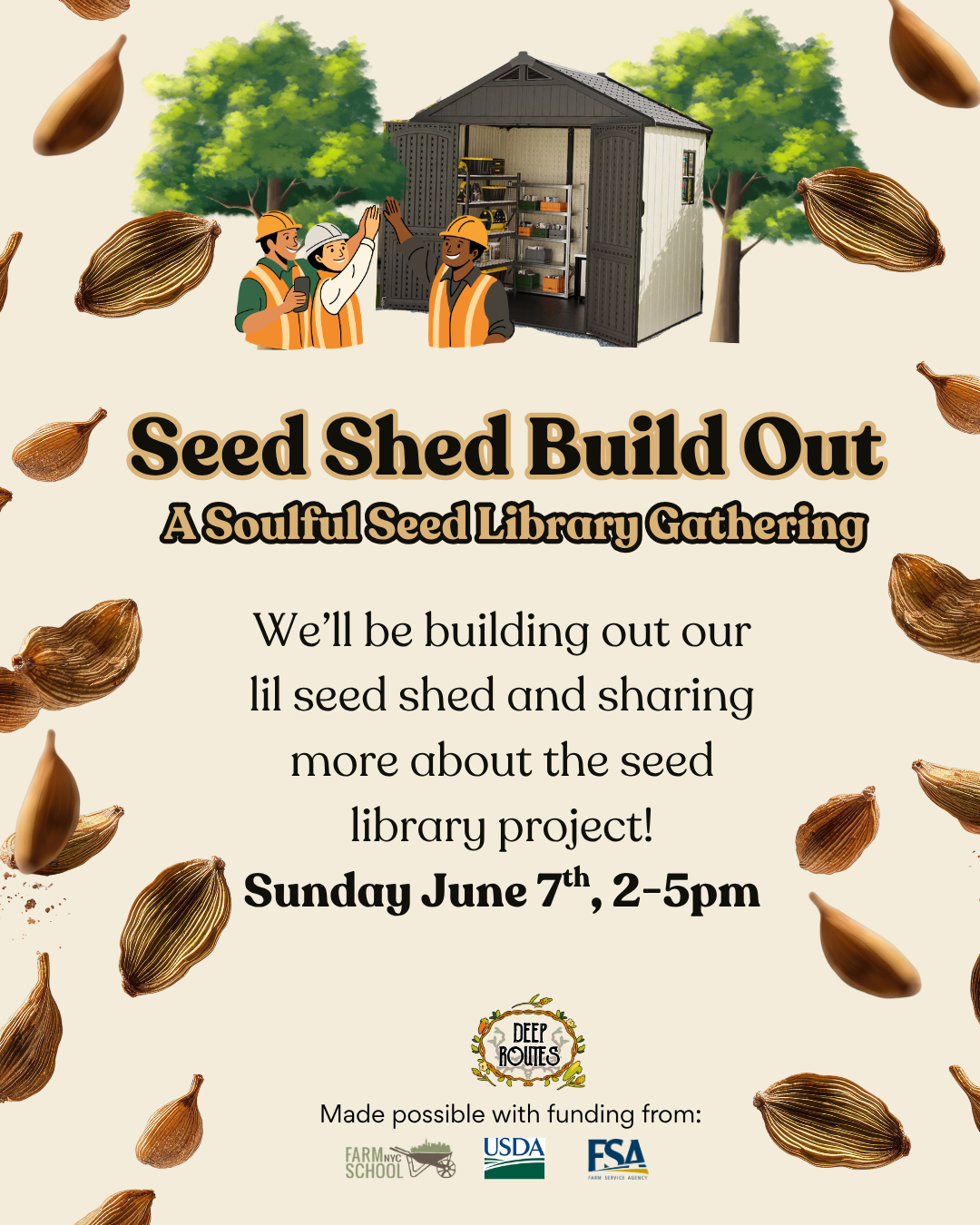 Soulful Seed Library Session #1: Seed Library Shed Build
