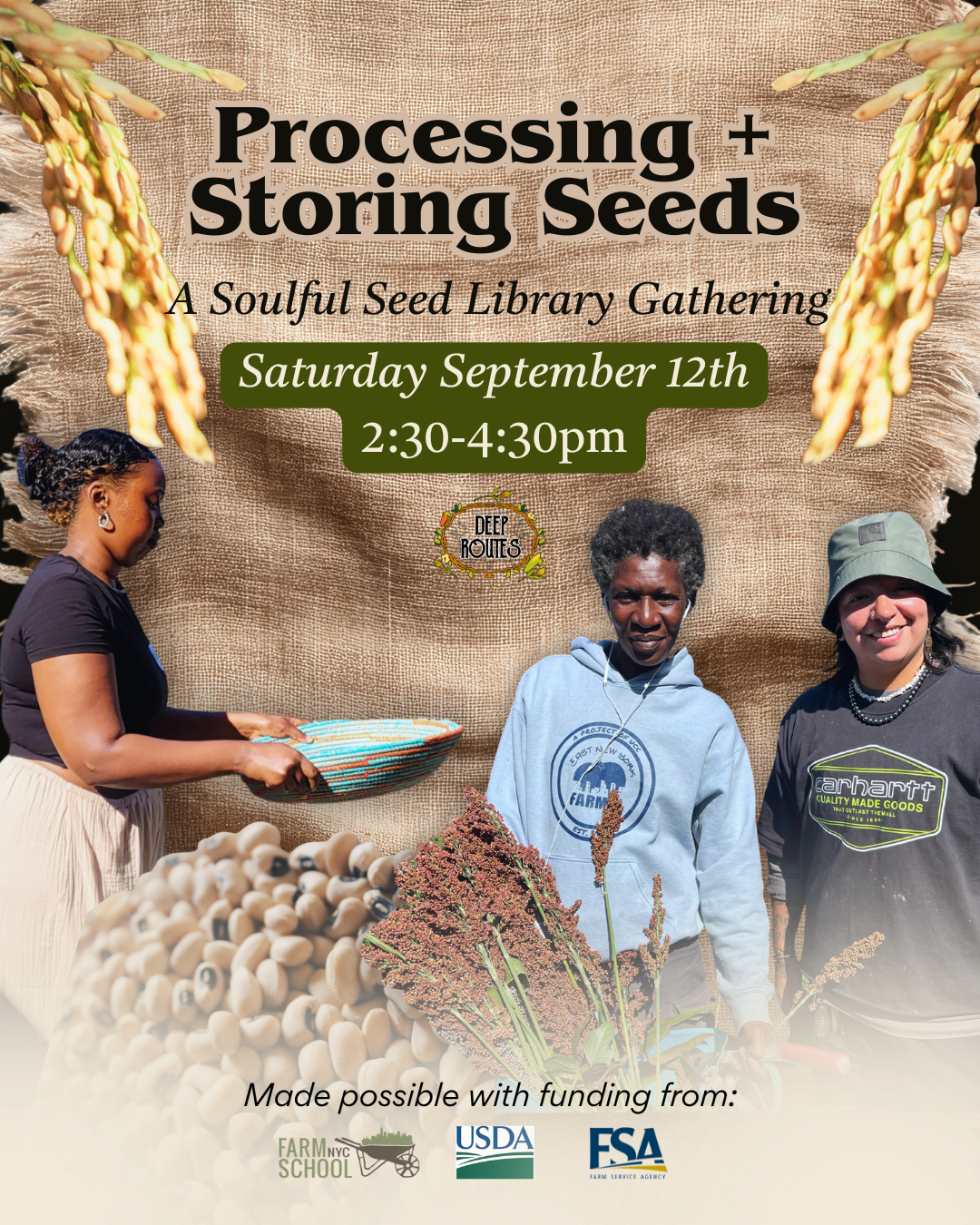 Soulful Seed Library Session #2: Processing and Storing Seeds