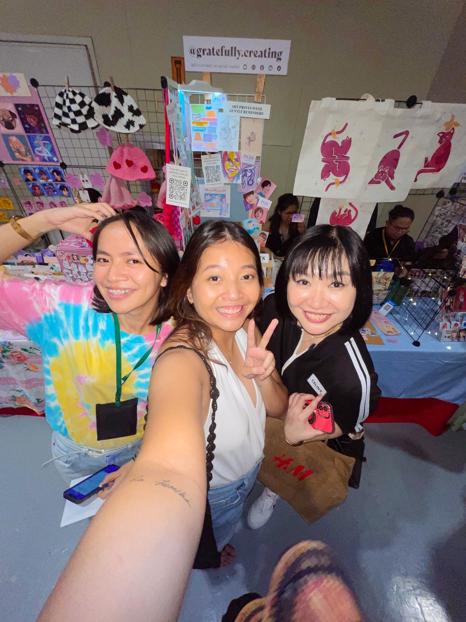 gratefully creating paskomiket with my supportive friends art bazaar booth.jpg