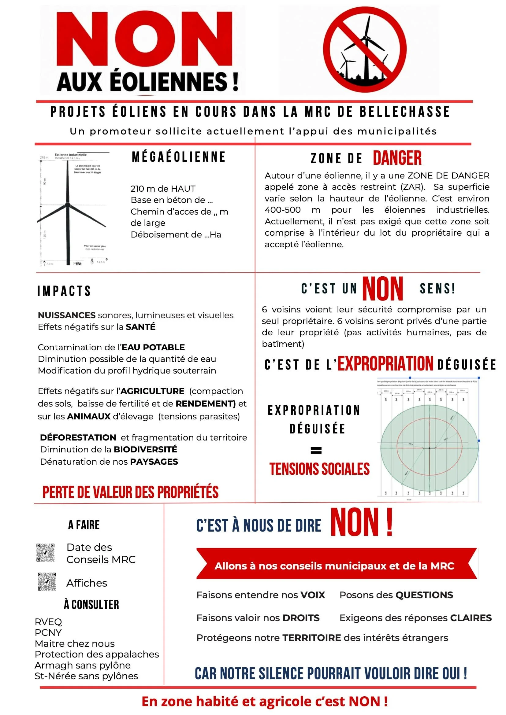 Tract des citoyens de la MRC de Bellechasse
