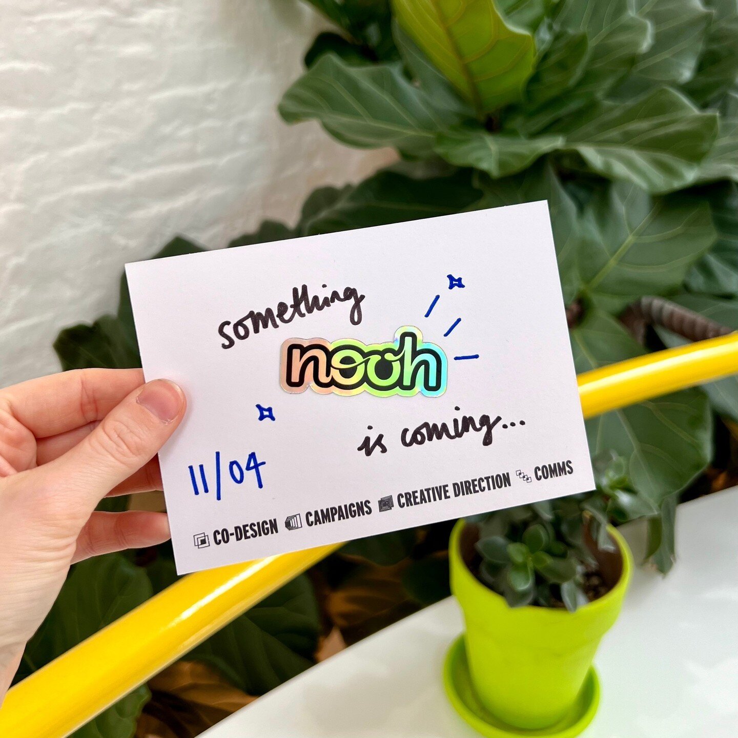 👀 Something nooh is coming&hellip; 👀⁠
⁠
Check in on us next Thursday to see something brand new from nooh!⁠
⁠
🌍 Something that we think may change the world of design as we know it&hellip;⁠
⁠
🎨 A new way of creating that benefits designers, stake