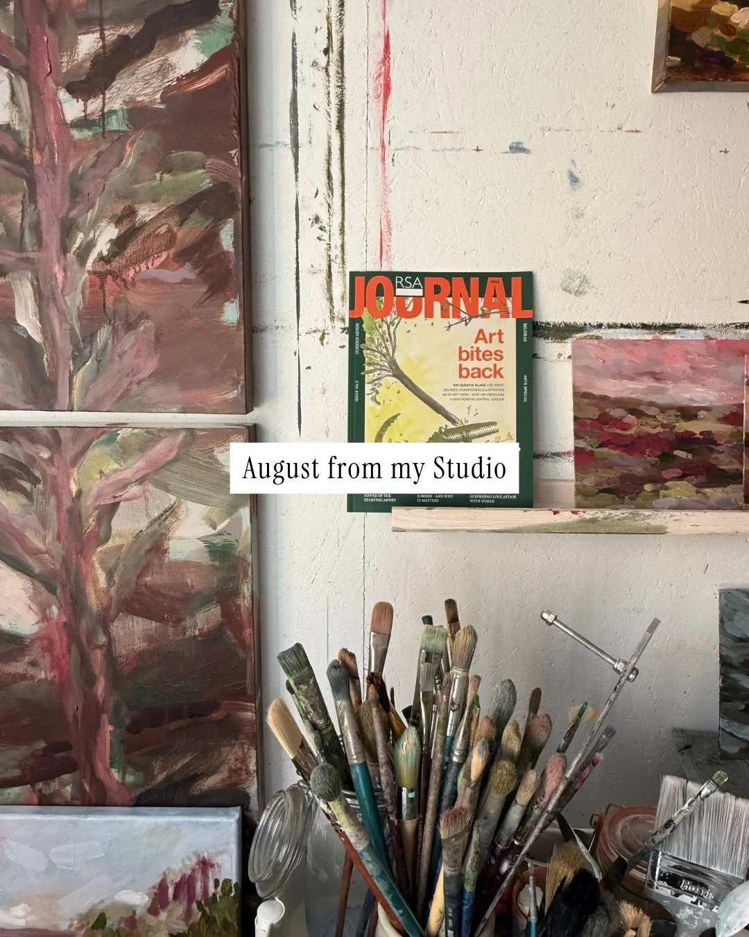 Looking back on a busy August from my studio #august #augustwrapup