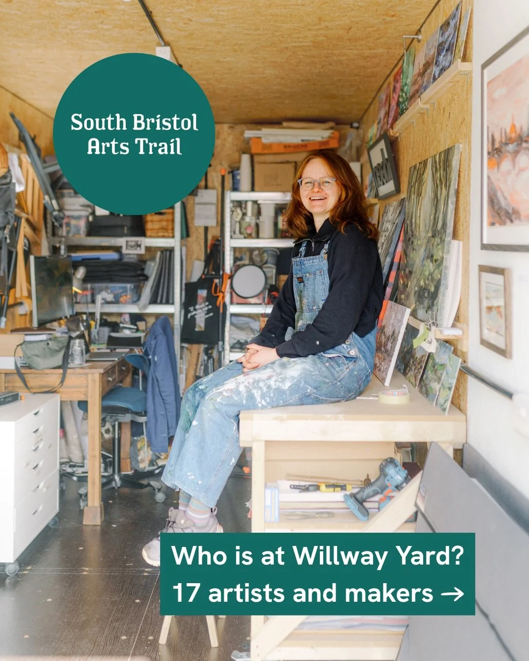 📍 17 artists and makers, all in one location! 

This weekend! South Bristol Arts Trail. Come and see us at Location 45 @willwayyard. 

Saturday and Sunday 11-5, with &lsquo;Make Your Own Chemigrams&rsquo; @negative_thinking_bristol at 11am Saturday 