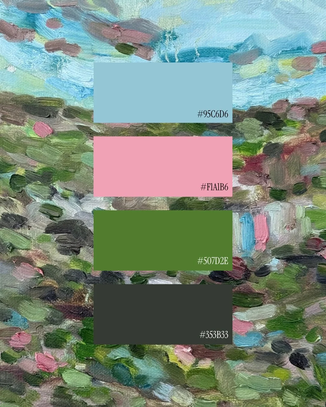 Continuing the theme of @bristolpleinairpainters turns 1 on Saturday&hellip; Here are some colour palettes I have painted with the group! Lots of purples and crimsons it seems 🎨 Save for inspiration later on&hellip;