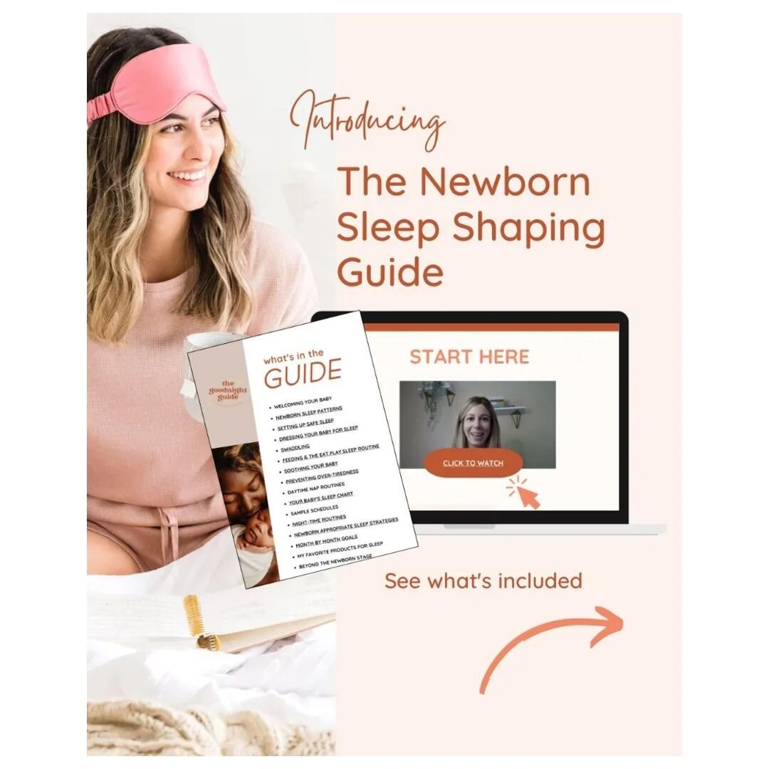 It&rsquo;s here!🌙

Introducing the new and improved Newborn Sleep Shaping Guide from @the.goodnight.guide!
A comprehensive plan to establish solid sleep foundations for your newborn for caring, capable moms. 

There&rsquo;s so much information out t