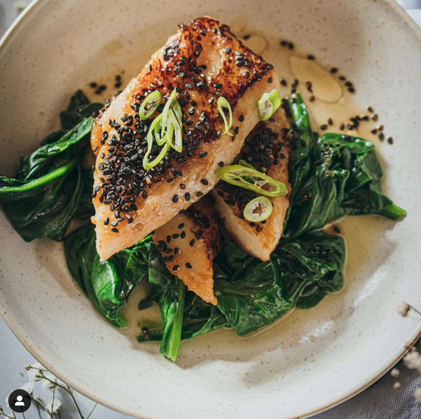 Sesame & Miso Glazed Sole