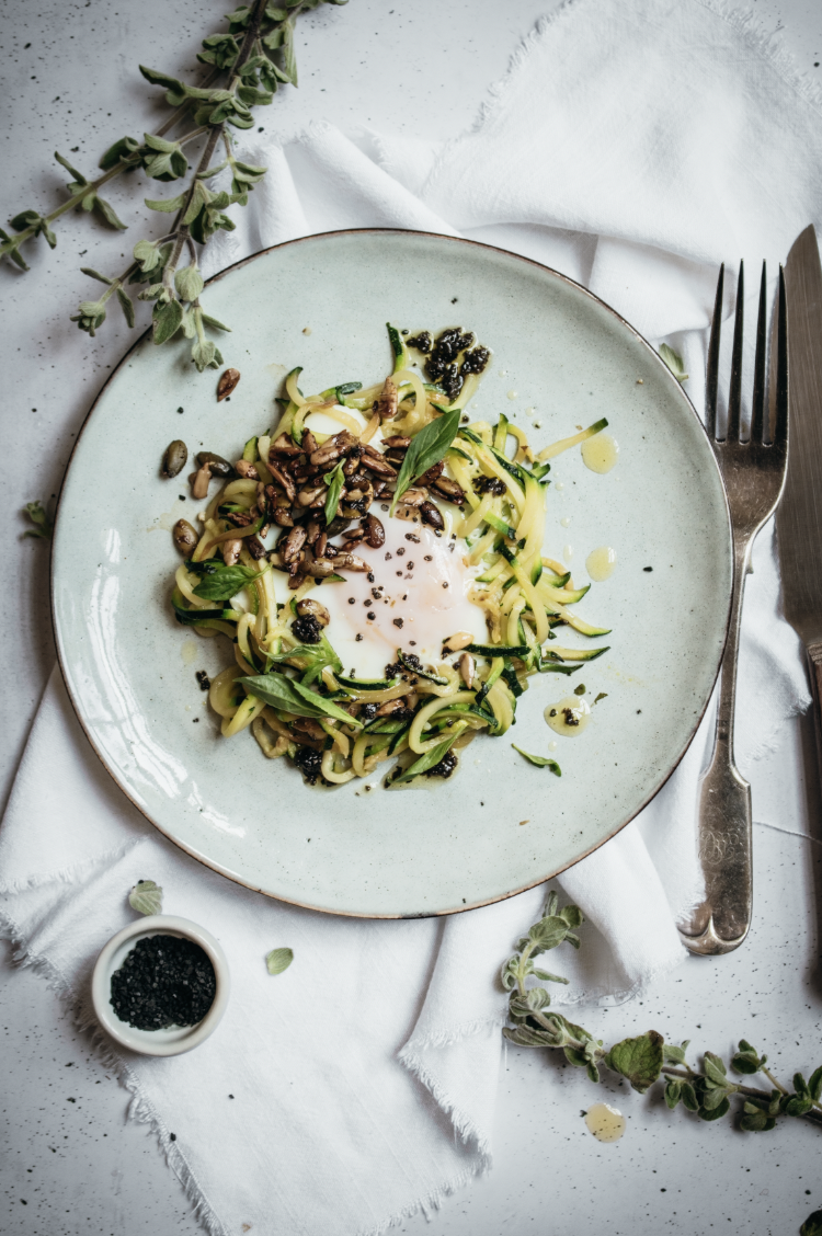 Stir Fried Garlic Eggplant & Courgette