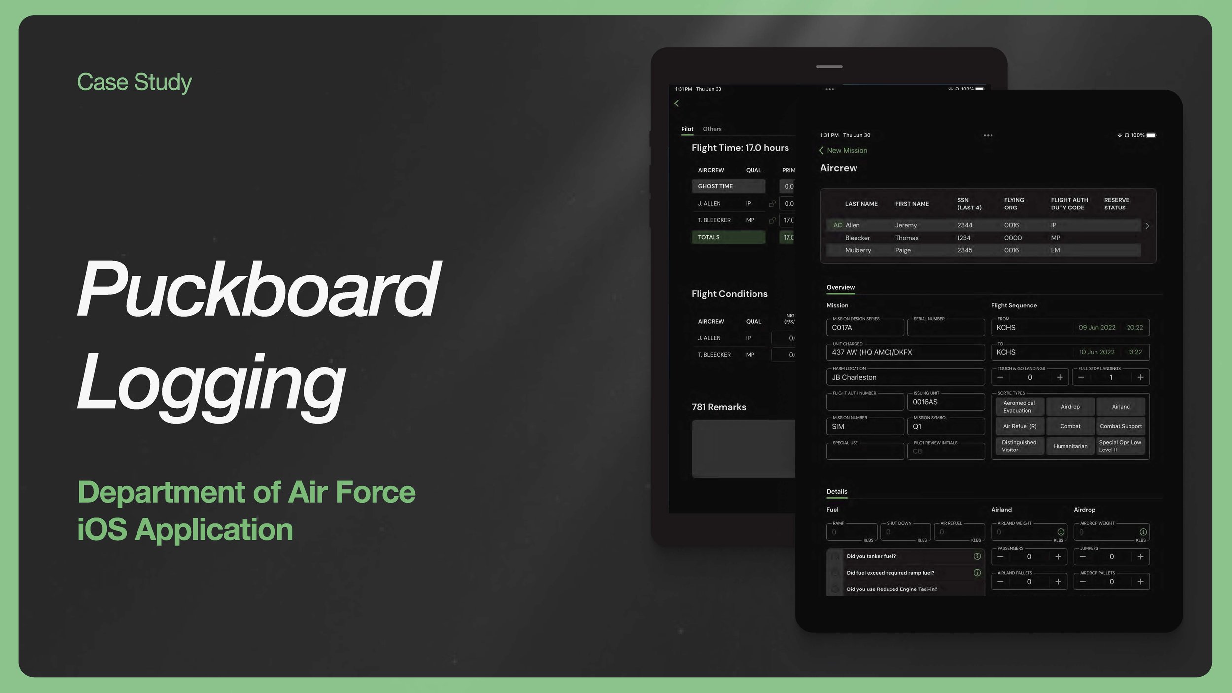 Puckboard Logging