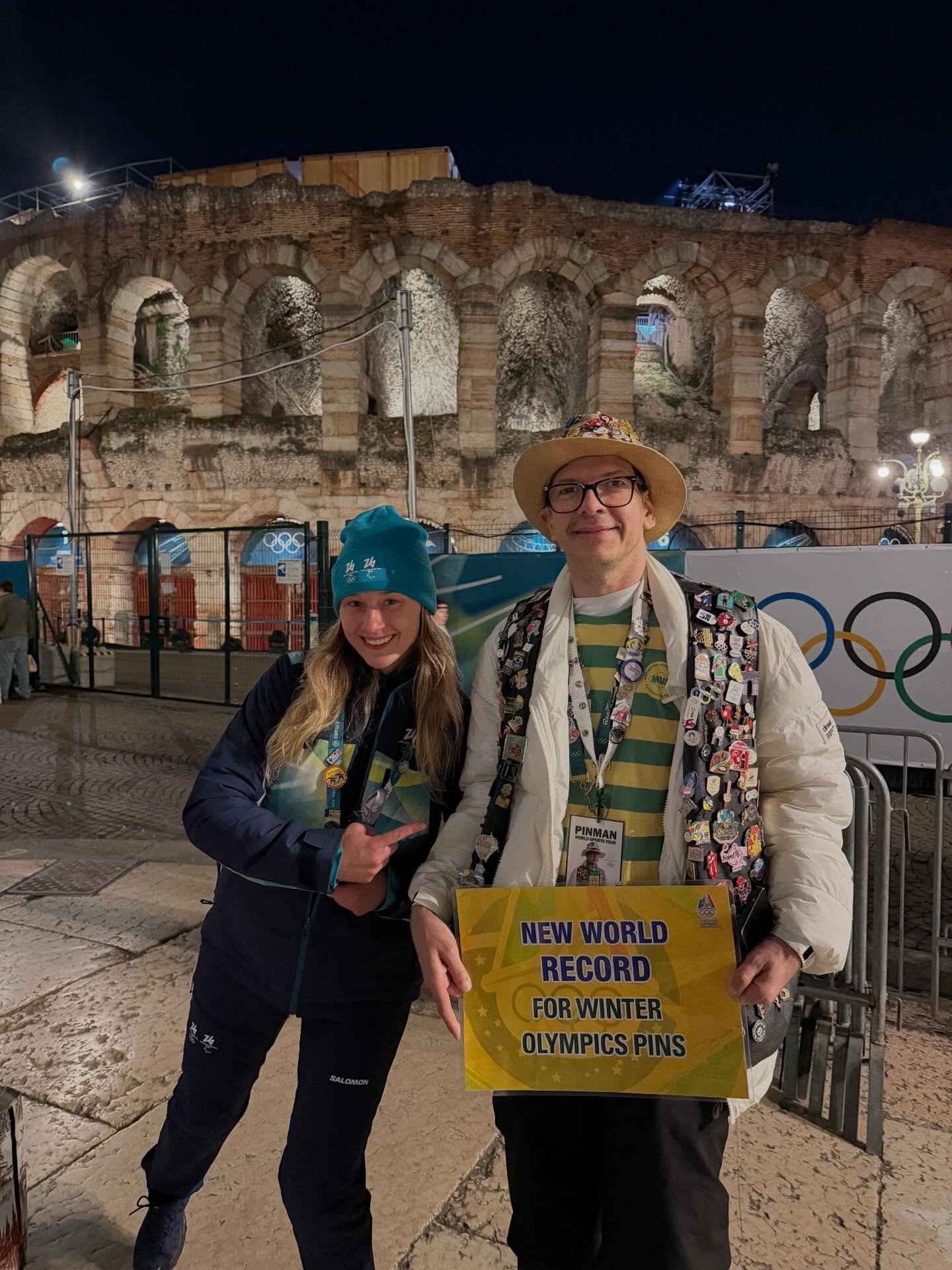 Met the pin man on my way out! 📍 

What an absolutely incredible experience tonight has been. There is nothing I&rsquo;ve ever experienced that remotely compares to tonight. GRATEFUL! 📍🇮🇹❤️🙏