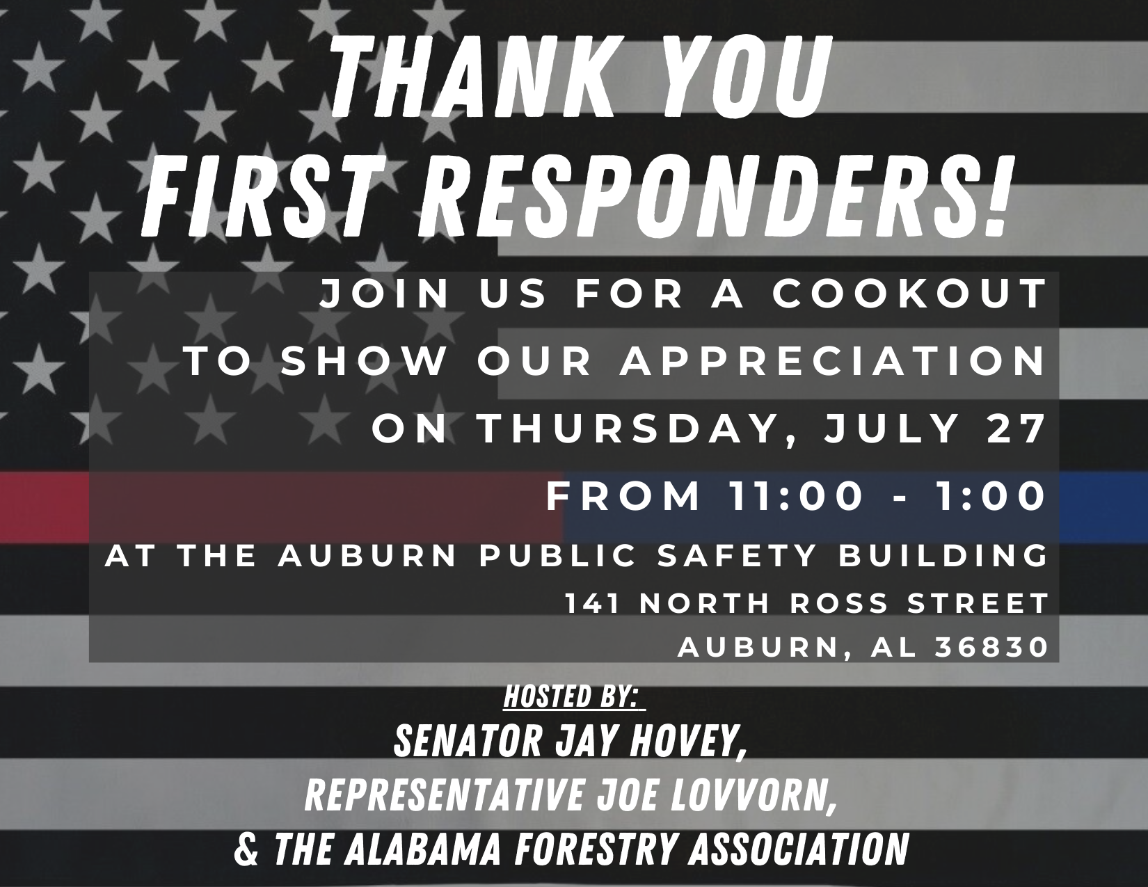 Auburn Area Back the Blue Cookout — ForestPAC